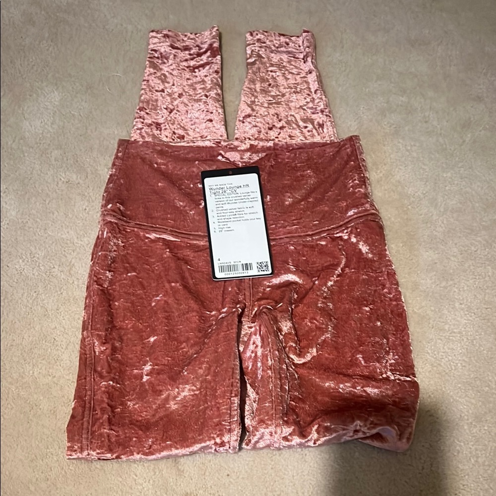 Lululemon Athletica Wunder Lounge HR Tight Velvet Leggings 28”